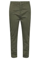 KAM Big & Tall Khaki Green Chino Trousers