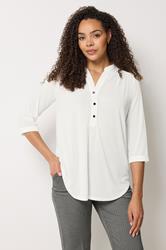 M&Co Ivory White Textured Lightweight Blouse| M&Co 3