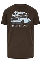BadRhino Big & Tall Brown 'Vintage Parts' Graphic T-Shirt | BadRhino 5