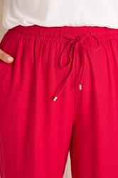 EVANS Plus Size Set Red Linen Vest & Trouser | Evans 6