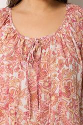 YOURS Plus Size Pink Paisley Pintuck Swing Blouse | Yours Clothing 4