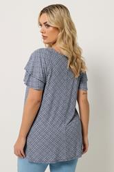 YOURS Plus Size Paisley Short Sleeve Top | Yours Clothing 2
