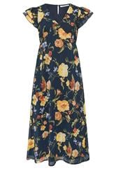 YOURS LONDON Curve Navy Blue Floral Maxi Dress