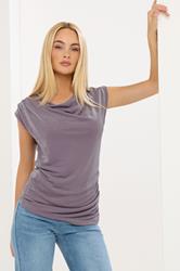STAR Lilac Shimmer Draped Top | StarByJM 3
