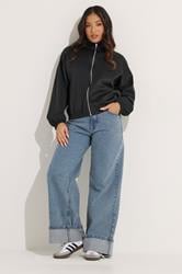 PixieGirl Petite Women's Black Funnel Neck Jacket | PixieGirl 1