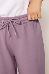 M&Co Petite Light Purple Wide Leg Joggers | M&Co 4