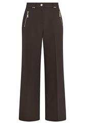 STAR Chocolate Brown Tailored Wide Leg Trousers