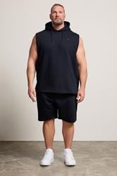BadRhino Big & Tall Navy Blue Sleeveless Hoodie | BadRhino 1