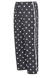LIMITED COLLECTION Curve Black Polka Dot Side Stripe Trousers