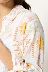 M&Co White Tropical Print Shirt | M&Co 4