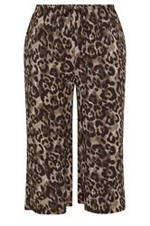 YOURSET Plus Size 2 PACK Black Leopard Textured Culottes | Yours Clothing 9