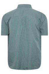 LYLE & SCOTT Big & Tall Blue Fine Check Shirt | BadRhino 4