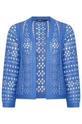 YOURS Cardigan bleu en maille épaisse