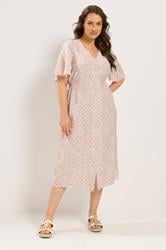 YOURS Plus Size Ivory White Floral Tea Dress | Yours Clothing 1