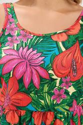 YOURS Plus Size Red Tropical Print Playsuit | Yours Clothing 4