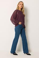 LTS Tall Women's Red Polka Dot Top | Long Tall Sally 1