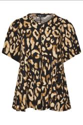 YOURS Plus Size Black Leopard Print Swing Top | Yours Clothing  5