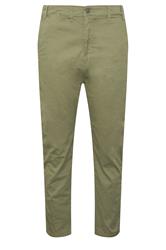 KAM Big & Tall Neutral Green Chino Trousers
