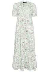 PixieGirls Petite Sage Green Floral Maxi Dress