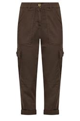 M&Co Chocolate Brown Cargo Trousers