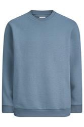 JACK & JONES Big & Tall Blue Mirage Sweatshirt | BadRhino 2