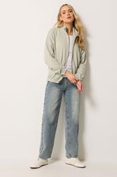 LTS PREMIUM Tall Women's Natural Brown Funnel Neck Jacket | Long Tall Sally 4
