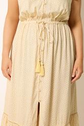 YOURS Curve Yellow Ditsy Floral Print Maxi Dress | Yours Clothing 4