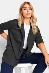 M&Co Dark Grey Textured Blazer | M&Co 3