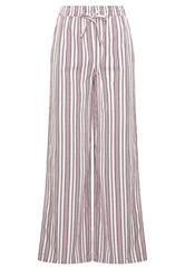 LTS Tall Women's Red & White Stripe Wide Leg Trousers | Long Tall Sally 6