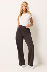 M&Co Chocolate Brown Wide Leg Yoga Pants | M&Co 1