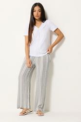 M&Co Petite White Embroidered Trim Cotton Blouse | M&Co 1