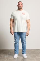 BadRhino Big & Tall White 'Shinjuku Tokyo' Graphic T-Shirt | BadRhino 5