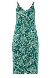 YOURS vestido midi azul con estampado abstracto estilo fácil de llevar 