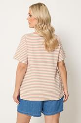 YOURS Plus Size Pink Stripe Swing Top | Yours Clothing 2