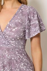 LTS Tall Women's Pink Floral Wrap Maxi Dress | Long Tall Sally 4