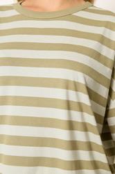 YOURS Plus Size Natural Brown & Cream Boxy T-Shirt | Yours Clothing 4