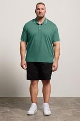 LYLE & SCOTT Big & Tall Everglade Green Tipped Polo Shirt | BadRhino 3