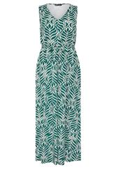 M&Co Petite Green Leaf Print Cotton Maxi Dress | M&Co 6
