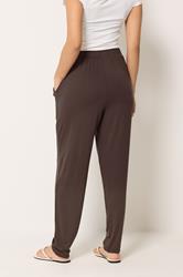 M&Co Petite Chocolate Brown Hareem Trousers | M&Co 2