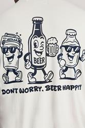 BadRhino Big & Tall Off White Beer Graphic T-Shirt | BadRhino 6