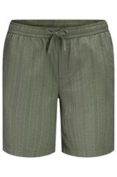 JACK & JONES Big & Tall Vetiver Green Elasticated Waist Shorts | BadRhino 2
