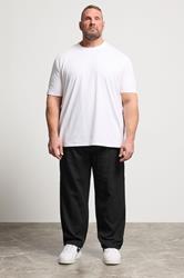 BadRhino Big & Tall Black Textured Trousers | BadRhino 4