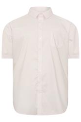 D555 Big & Tall Pink Short Sleeve Non Iron Stretch Shirt