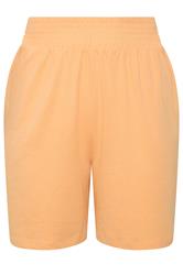 YOURS Curve Orange Shirred Waist Shorts