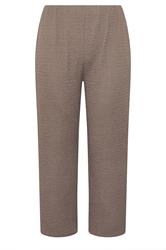 LIMITED COLLECTION Plus Size Brown Textured Trousers | Yours Clothing 6