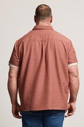 BadRhino Big & Tall Clay Orange Short Sleeve Slub Shirt | BadRhino 4
