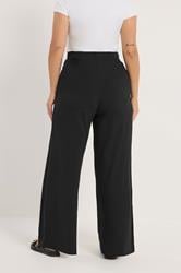 YOURS Plus Size Black Wide Leg Leggings | Yours Clothing 2