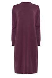 M&Co Purple Funnel Neck Knitted Midi Dress | M&Co 5