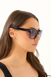 Black Metal Arm Detail Sunglasses | Yours Clothing 1