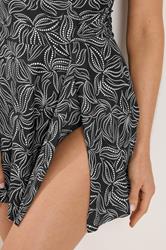 LTS Tall Womens Black Palm Leaf Swimsuit | Long Tall Sally 5